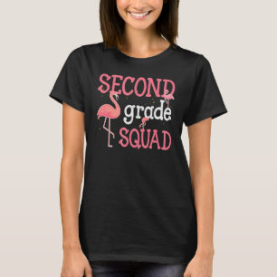 Zweite Klasse Squad Flamingo zurück zur Schule T-Shirt