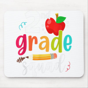Zweite Klasse Squad Funny Back To School 2nd Grade Mousepad