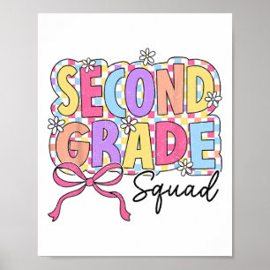 Zweite Klasse Squad-Lehrerin Mädchen Kokette Schle Poster