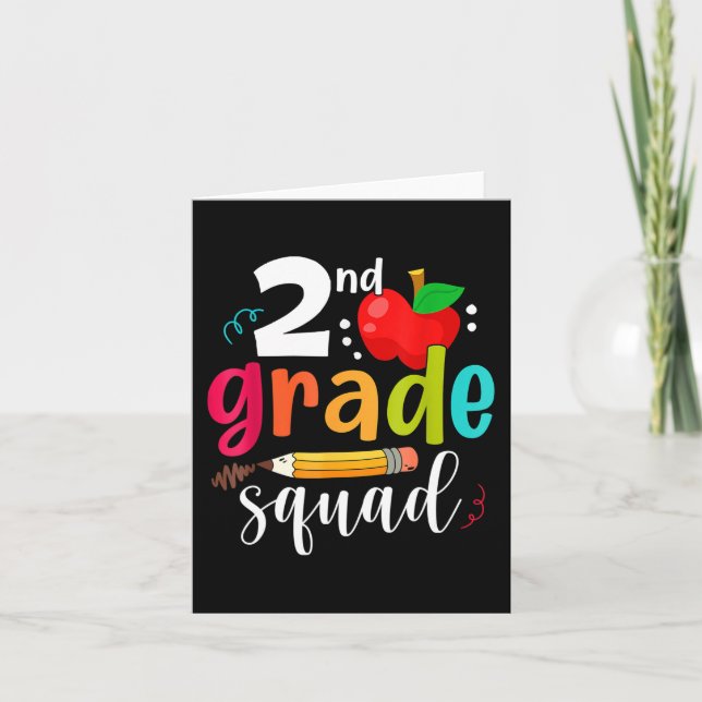 Zweite Klasse Squad Spaß zurück zur zweiten Klasse Karte (Vorderseite)