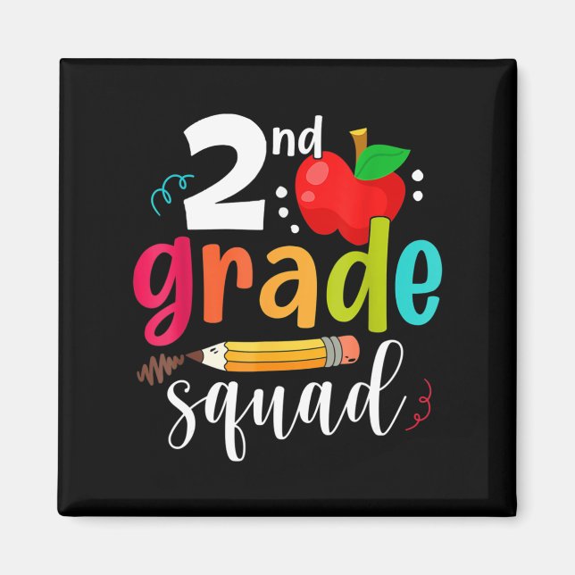Zweite Klasse Squad Spaß zurück zur zweiten Klasse Magnet (Vorne)