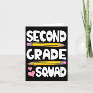 Zweite Klasse Squad Team CK to School Teacher Stud Karte