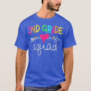 Zweite Klasse Squad Zweites Lehrerstuhlteam Zurück T-Shirt