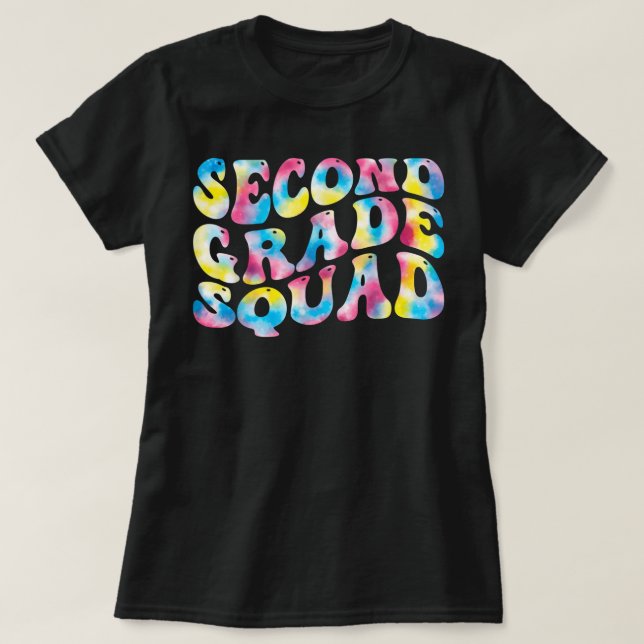 Zweite Klasse Turnlehrer zurück zur Schule T-Shirt (Design vorne)