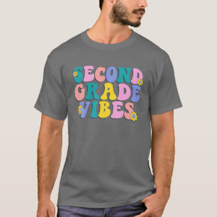 Zweite Klasse Vibes, 2nd Klasse Team Retro 1St Tag T-Shirt