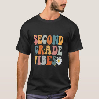 Zweite Klasse Vibes Zweitklässler-Team rückwärts T-Shirt