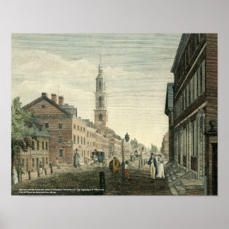 Zweite Presbyterianische Kirche, Philadelphia Prin Poster