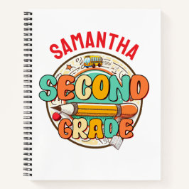 Zweite Stufe - Niedlich zurück in den Schulbedarf Notizbuch