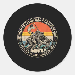 Zweite ungewöhnliche Tugendflagge des Weltkriegs, Runder Aufkleber