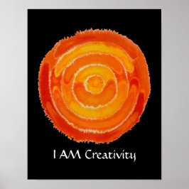 Zweiter Chakra Art: #1: Kreativitätsfragen Poster