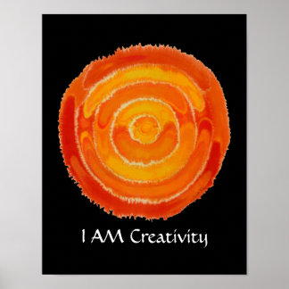 Zweiter Chakra Art: #1: Kreativitätsfragen Poster