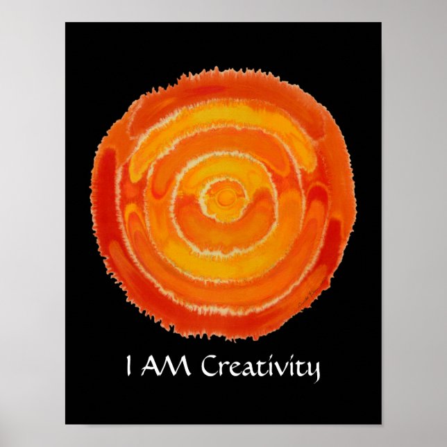 Zweiter Chakra Art: #1: Kreativitätsfragen Poster (Vorne)