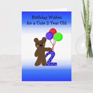 Zweiter Geburtstag von Little Bear Karte