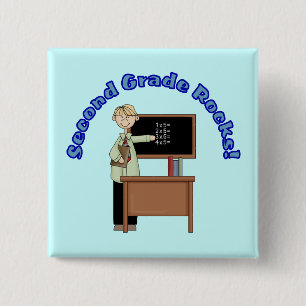 Zweiter Grad schaukelt Knopf Button