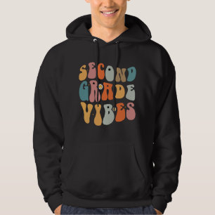 Zweiter Grade Vibes zurück zur Schule Groovy Schoo Hoodie