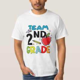Zweiter Klasse Team Zweiter Platz Lehrer Geschenke T-Shirt