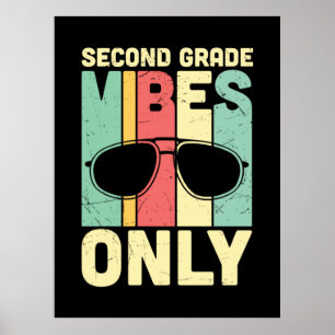 Zweiter Lehrer nur zweite Klasse Poster