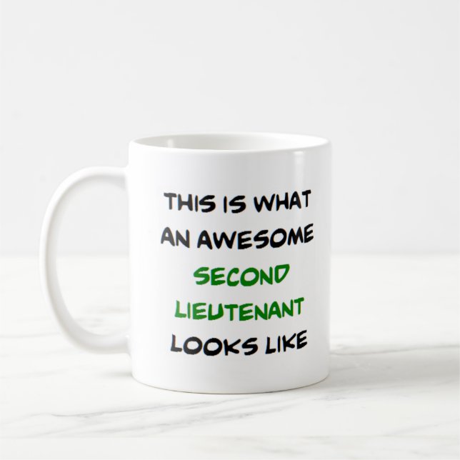 zweiter Leutnant, phantastisch Kaffeetasse (Links)