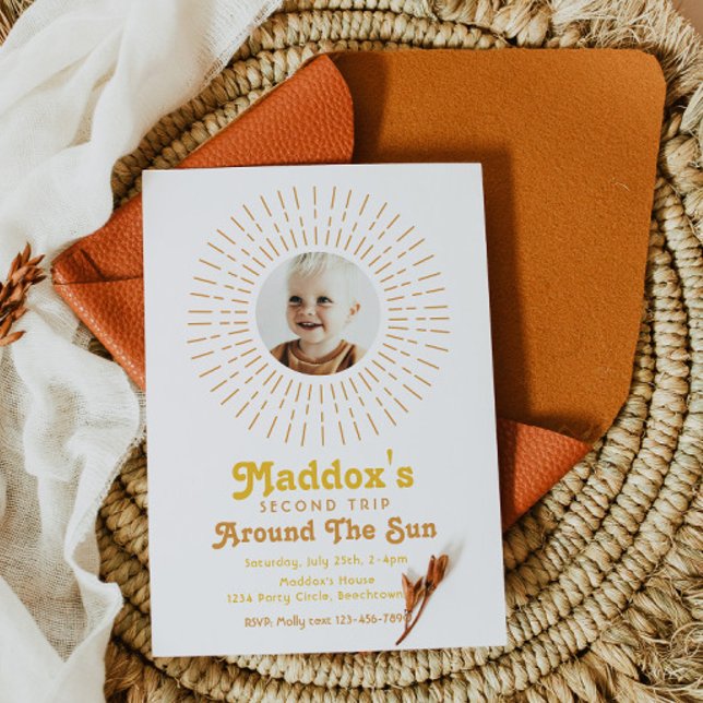 Zweiter Rundgang durch die Sonne | Boho Einladung (Von Creator hochgeladen)