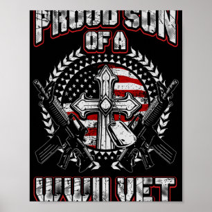 Zweiter Veteran Stolz Sohn eines Wwii Vet T SH Poster