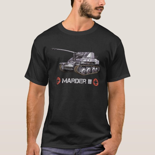 Zweiter Weltkrieg Deutscher militärischer Panzer M T-Shirt (Vorderseite)