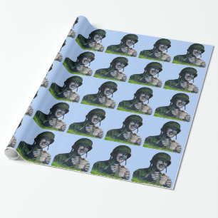 Zweiter Weltkrieg GI Eiscreme essend Geschenkpapier