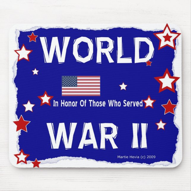 Zweiter Weltkrieg - zu Ehren - Mousepad (Vorne)