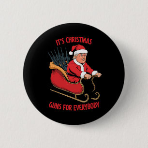 Zweiter Zusatzartikel Trump als Weihnachten Button