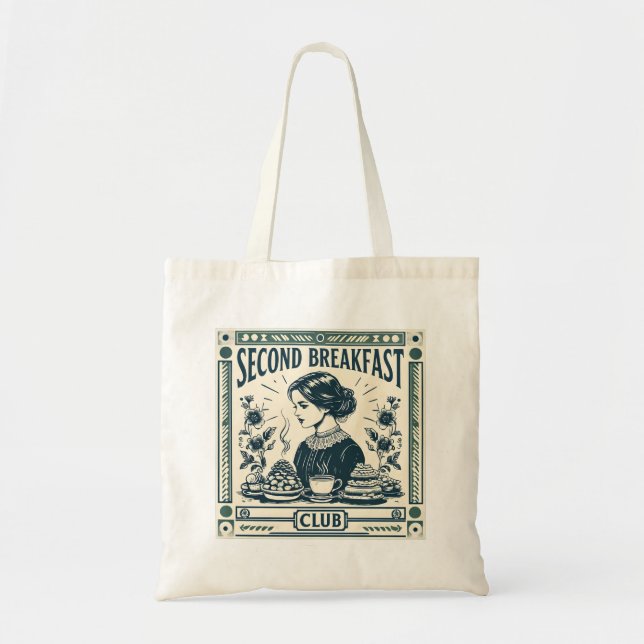 Zweites Frühstück Club Tote Bag Tragetasche (Vorne)