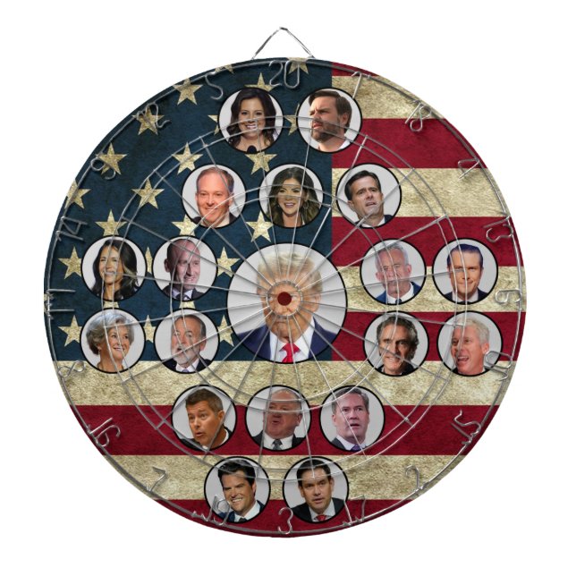 Zweites Kabinett von Donald Trump Dartscheibe (vorne)