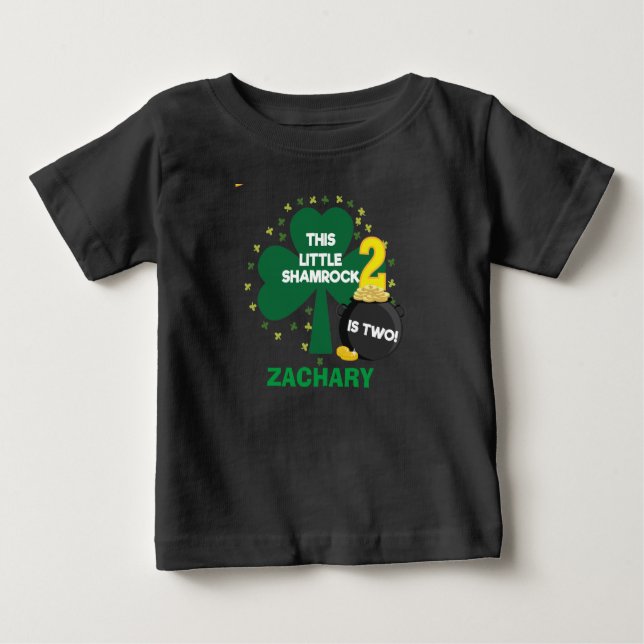 Zweites Shirt zum Geburtstag Irish Kleeblatt für S (Vorderseite)