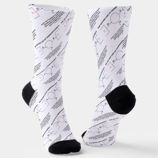 Zweites Thermodynamik-Abgeschiedenes System Socken (Gewinkelt)