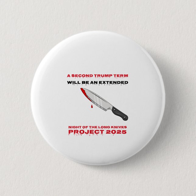 Zweites Trump Term Project 2025 Button (Vorderseite)