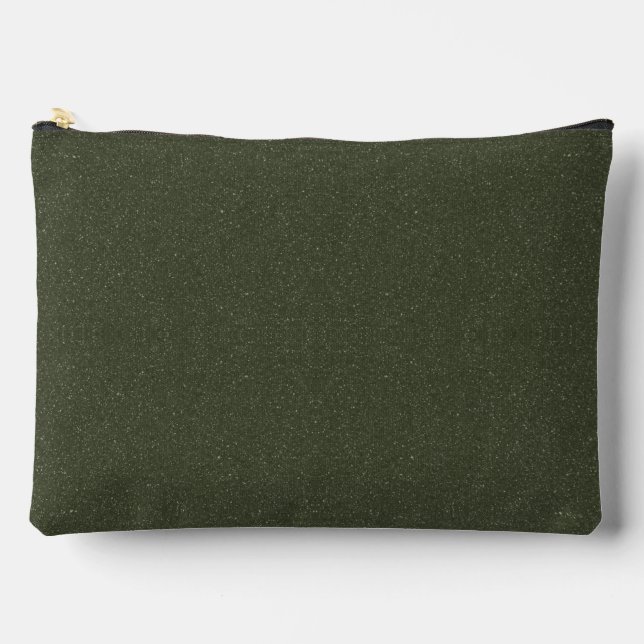 Zweitexturmousse Grüne Drucktasche Zubehörtasche (Vorderseite)