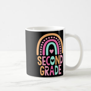 Zweitklässler Regenbogen Mädchen Jungen Lehrer Süß Kaffeetasse