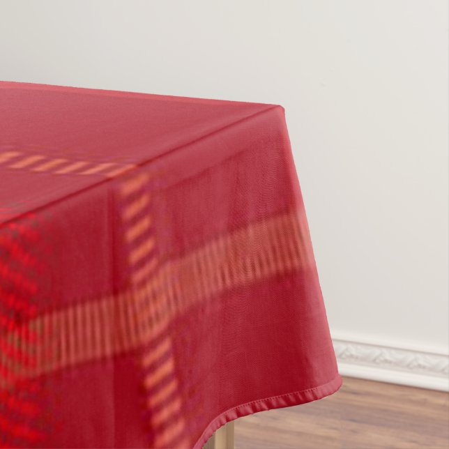 Zweitönige karierte Weihnachts-Tischdecke Tischdecke (Beispiel)