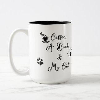 Zweitönige Tasse 15 oz (schwarz auf weiß)