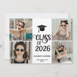 Zweiundzwanzig Fotocollage Gold Abschluss Ankündigung