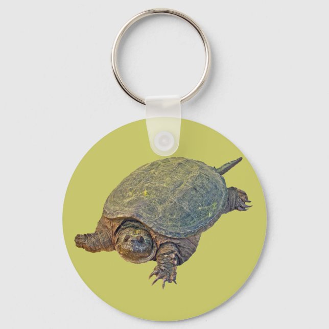 Zwerchschildkröte - Serpentina Chelydra Schlüsselanhänger (Vorderseite)