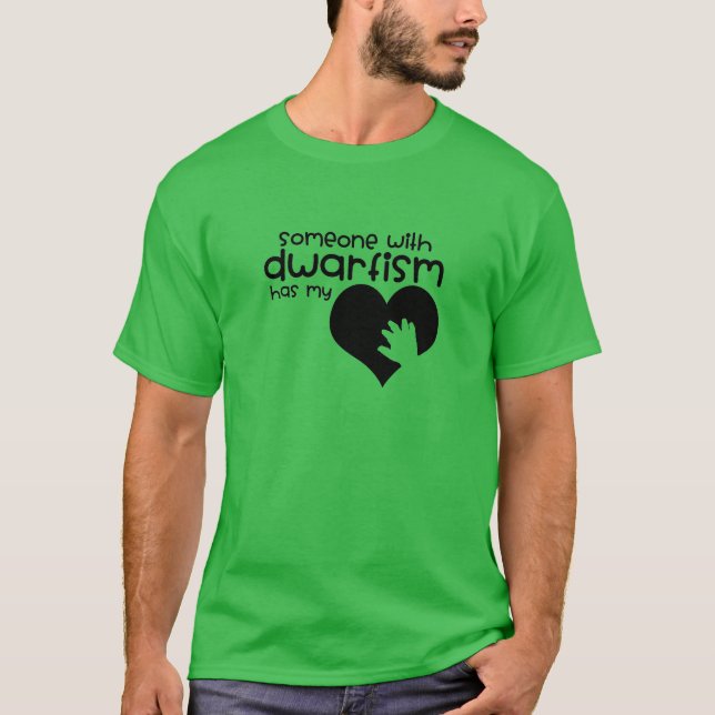 Zwerfismus Bewusstsein Shirt Zwergismus hat mein H (Vorderseite)