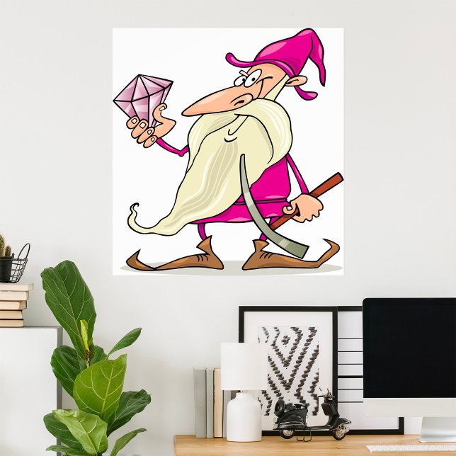 Zwerg mit Diamant Poster (Von Creator hochgeladen)