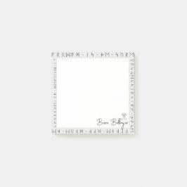 Zwerg rundet Dungeons und Drachen nach dem Ende Post-it Klebezettel