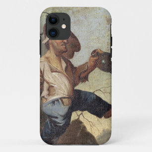 Zwergartige Holding ein Krug (Öl auf der Leinwand Case-Mate iPhone Hülle