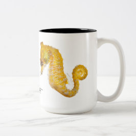 Zwergartiges Seepferd, Hippokamp zosterae Zweifarbige Tasse