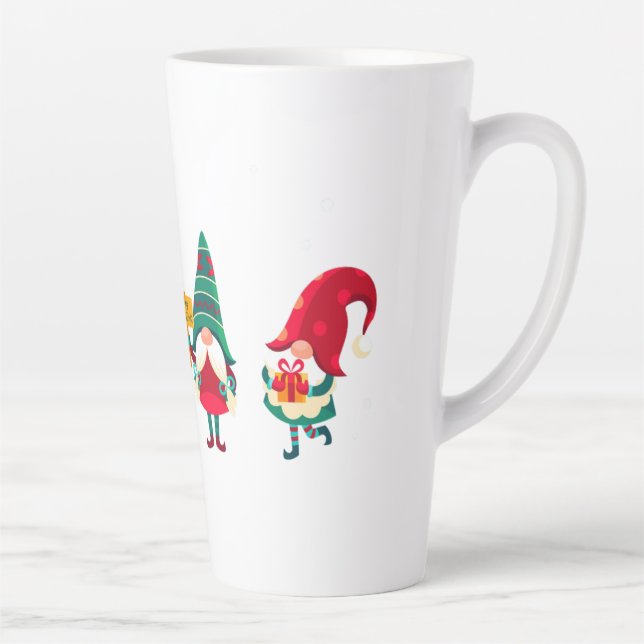 Zwerge wünschen Ihnen frohe Weihnachten Milchtasse (Rechts)