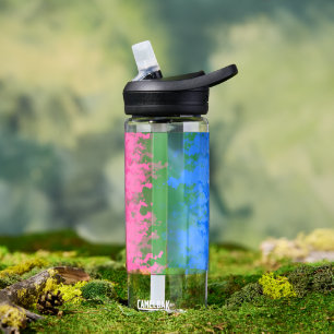 Zwergfahne, Abstrakte, omniromantische Flagge Trinkflasche