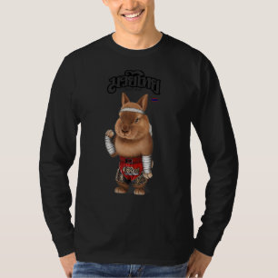 Zwergkaninchen als Muay Thai Kick Boxing Champion  T-Shirt