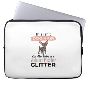 Zwergpinscher Glitter Lustiges Hund-Shirt Design_ Laptopschutzhülle