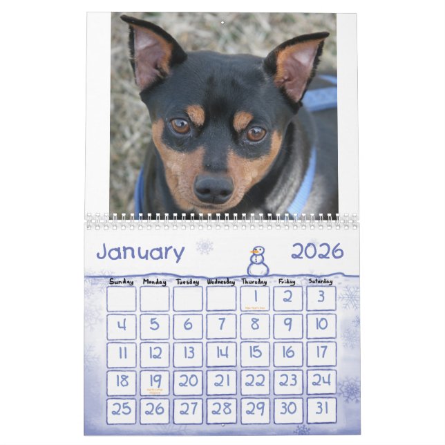 Zwergpinscher! Kalender (Jan 2026)