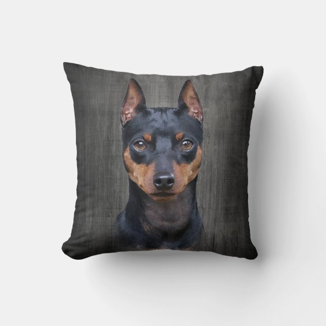 Zwergpinscher Kissen (Vorderseite)